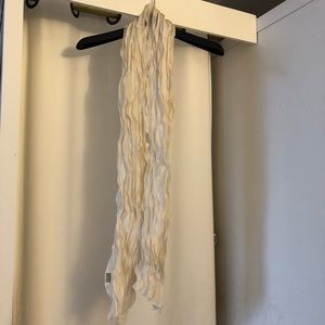 Silk Scarf with Ruffles